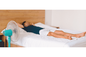 Man Sleeping In Summer