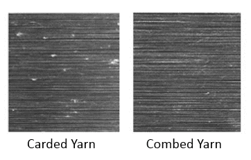 The difference between carded and combed yarn