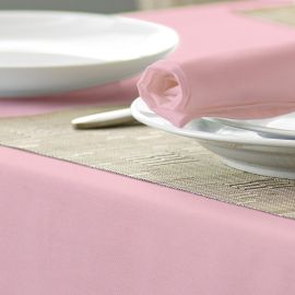 V Polyester Plain Circular Coloured Tablecloth (Clearance)