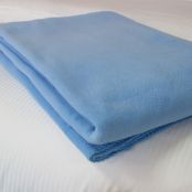 VE 100% Polyester Deluxe Blue King Size Blanket