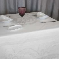 Liddell Commemorative Titanic Linen Tablecloth on table