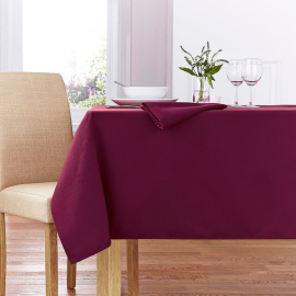 Forta Burgundy 100% Polyester Tablecloths