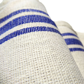 DCM Blue Stripe Glass Cloths (Pack of 10)