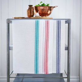 DCM Assorted Stripe Glass Cloths (Pack of 10)