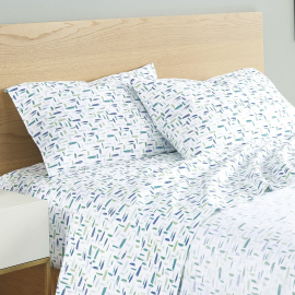 Utica Painterly Punk Twin Sheet Set