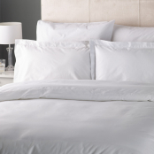 V130 100% Cotton Plain White Extra Long Duvet Cover