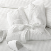 V210 50/50 Polycotton Waffle Large Bathrobe