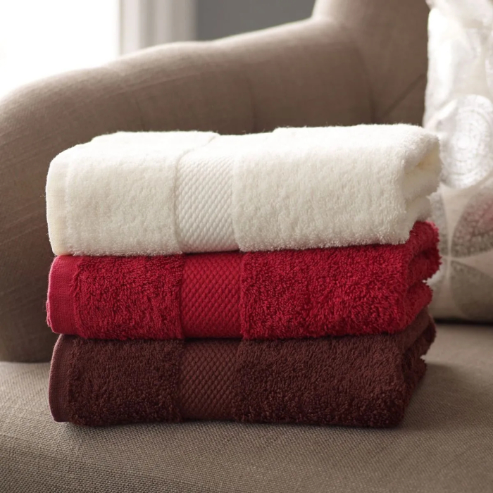 100 Cotton Coloured Towels Vision Linens