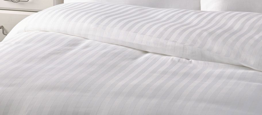 satin stripe bag style duvet cover